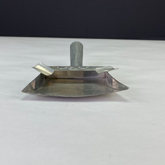 Vintage Mexico Folk Art Stamped Aluminum Dustpan Ashtray - Picture 8 of 11